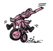 cartoon motorcross