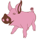 cartoon pig