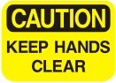 keep hands clear