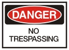 no trespassing