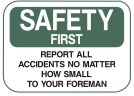 report accidents