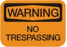 no trespassing